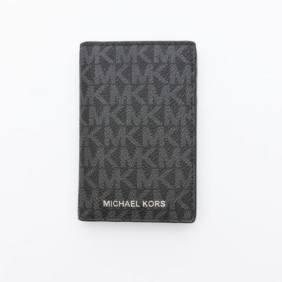 Michael Kors Men's Signature Folding Card Case Black (pre-owned) - Picture 1 of 7